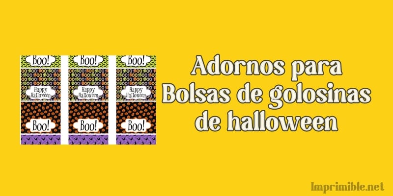 ADORNOS PARA BOLSAS DE GOLOSINAS DE HALLOWEEN 