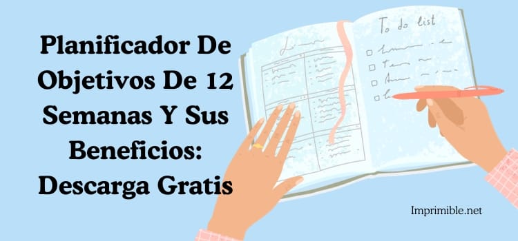Planificador De Objetivos De 12 Semanas Y Sus Beneficios Descarga Gratis