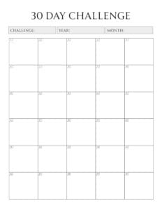 Reto de autocuidado de 30 días