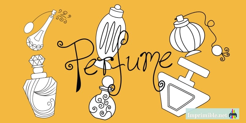 Pagina de Colorear Gratis de perfumes