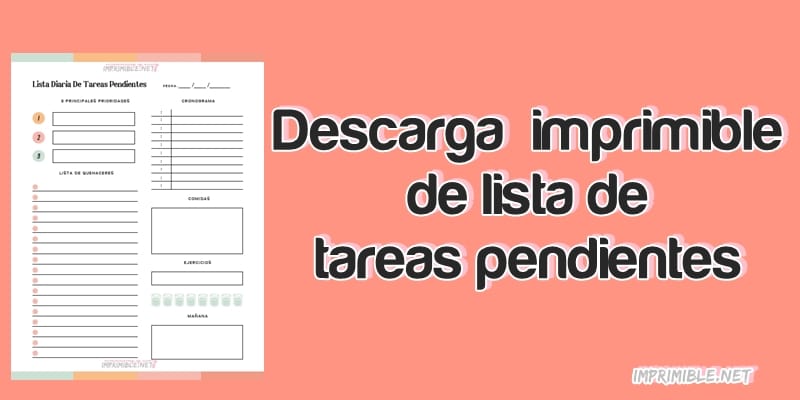 Descarga imprimible de lista de tareas pendientes