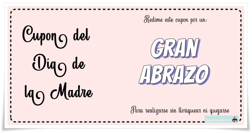 Gran abrazo para mama