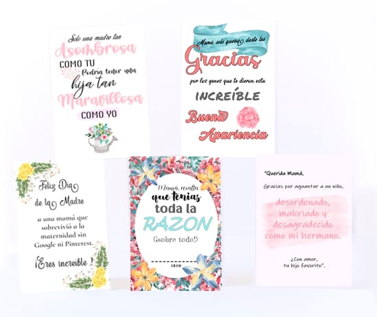 tarjeta para imprimir del día de la madre para imprimir gratis