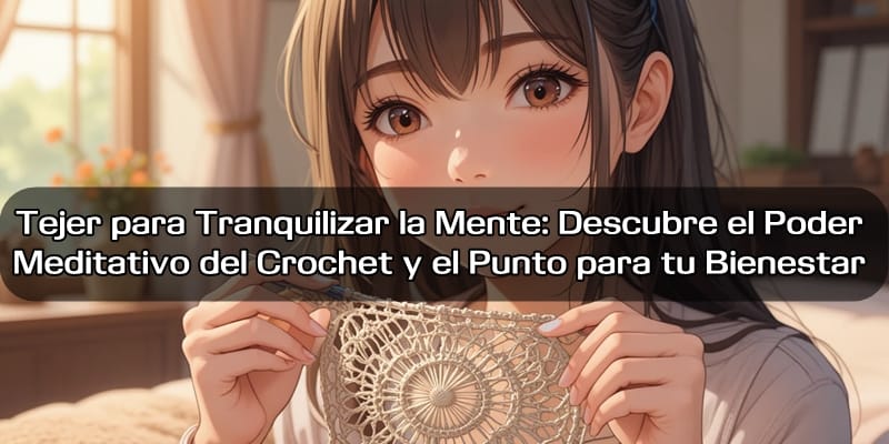 Tejer para Tranquilizar la Mente: Descubre el Poder Meditativo del Crochet y el Punto para tu Bienestar