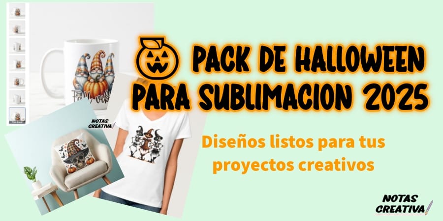 🎃 Pack de Halloween para Sublimación 2025: Diseños listos para tus proyectos creativos