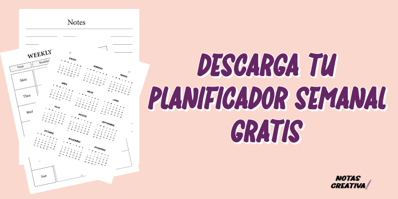 Descarga tu Planificador Semanal: Gratuito