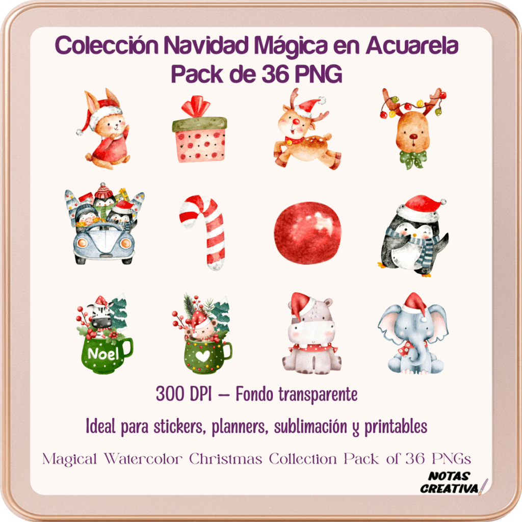 Navidad Mágica en Acuarela